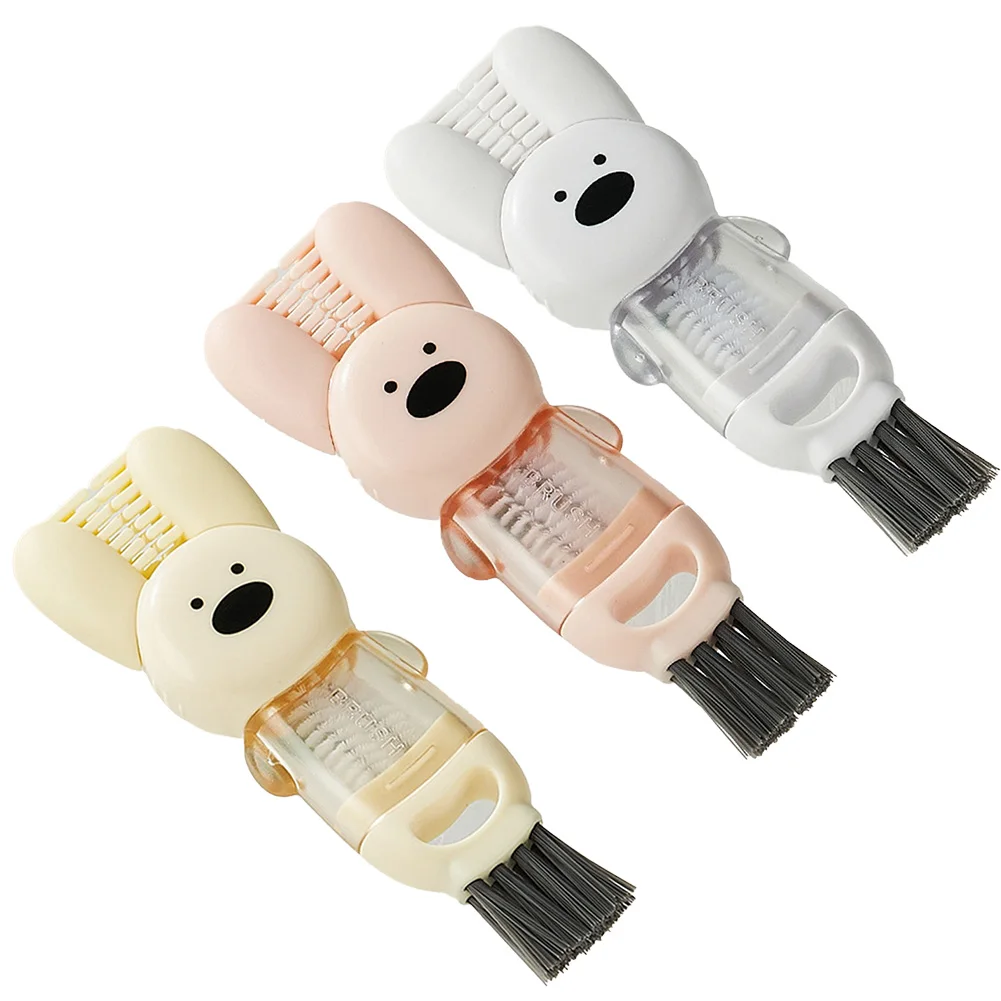 For Home Kitchen Bottle Cleaning Tools 3 In 1 Cleaning Brush Practical Hook Hole Versatile Design Buckle Design