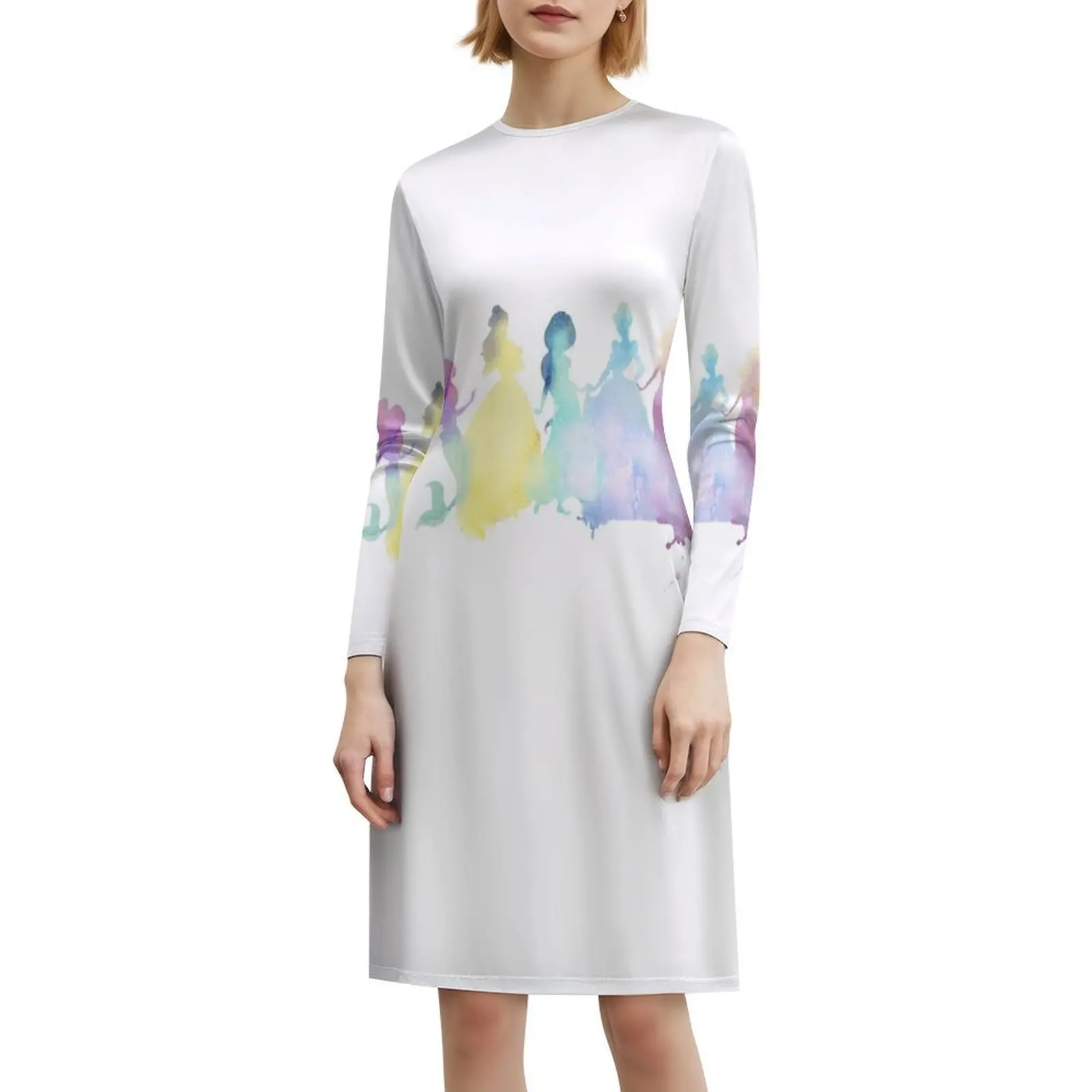 فستان الأميرات الأزهار سموك للنساء لربيع وصيف فستان كاجوال للحفلات والأميرات الأميرة حسناء أريال #6