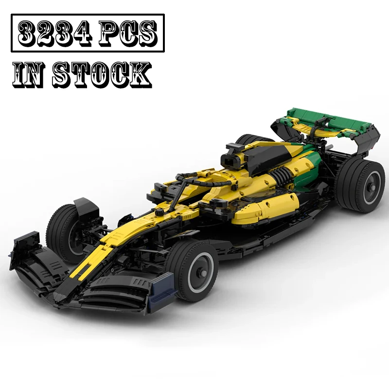 

New Technical F1 MCL38 Monaco 2024 Livery 1:8 Scale Formula 1 Race Car Model Buiding Kit Block Bricks Kids Toys Birthday Gifts