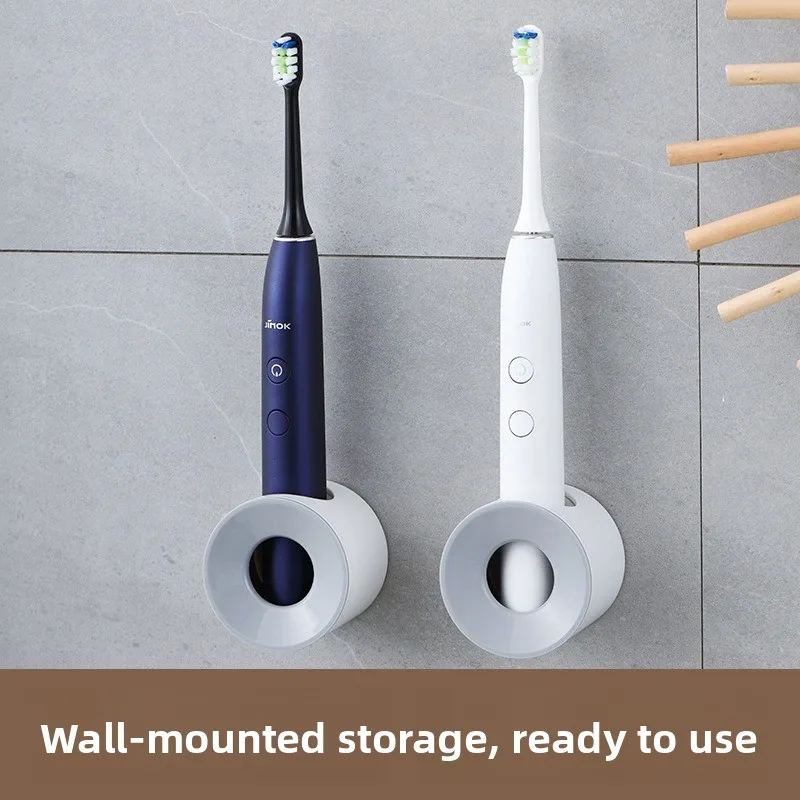

Electric Toothbrush Holder Wall Mounted Storage Rack Toothbrush Storage Organizer Adhesive Toothbrush Holder Bathroom Accessorie
