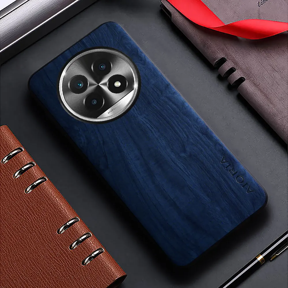 Case for Realme 13 12 11 Pro Plus 4G 5G Realme 11x funda bamboo wood pattern back cover for realme 13 12 11 pro plus case capa