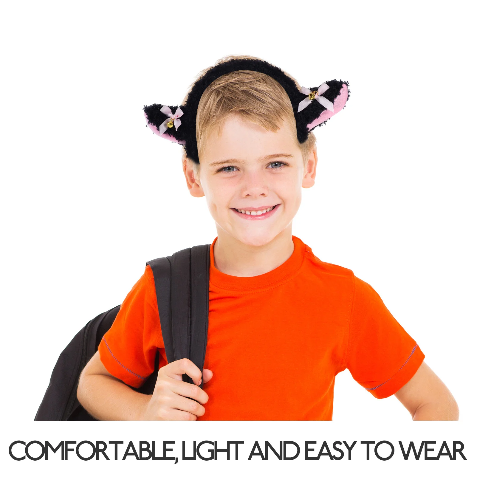 1 Zestaw Uszy Jagnięcia i Ogon Kostium Akcesoria Miękkie Zwierzęce Rekwizyty do Przebrań na Cosplay Imprezę Halloween Strój Owcy dla Dzieci