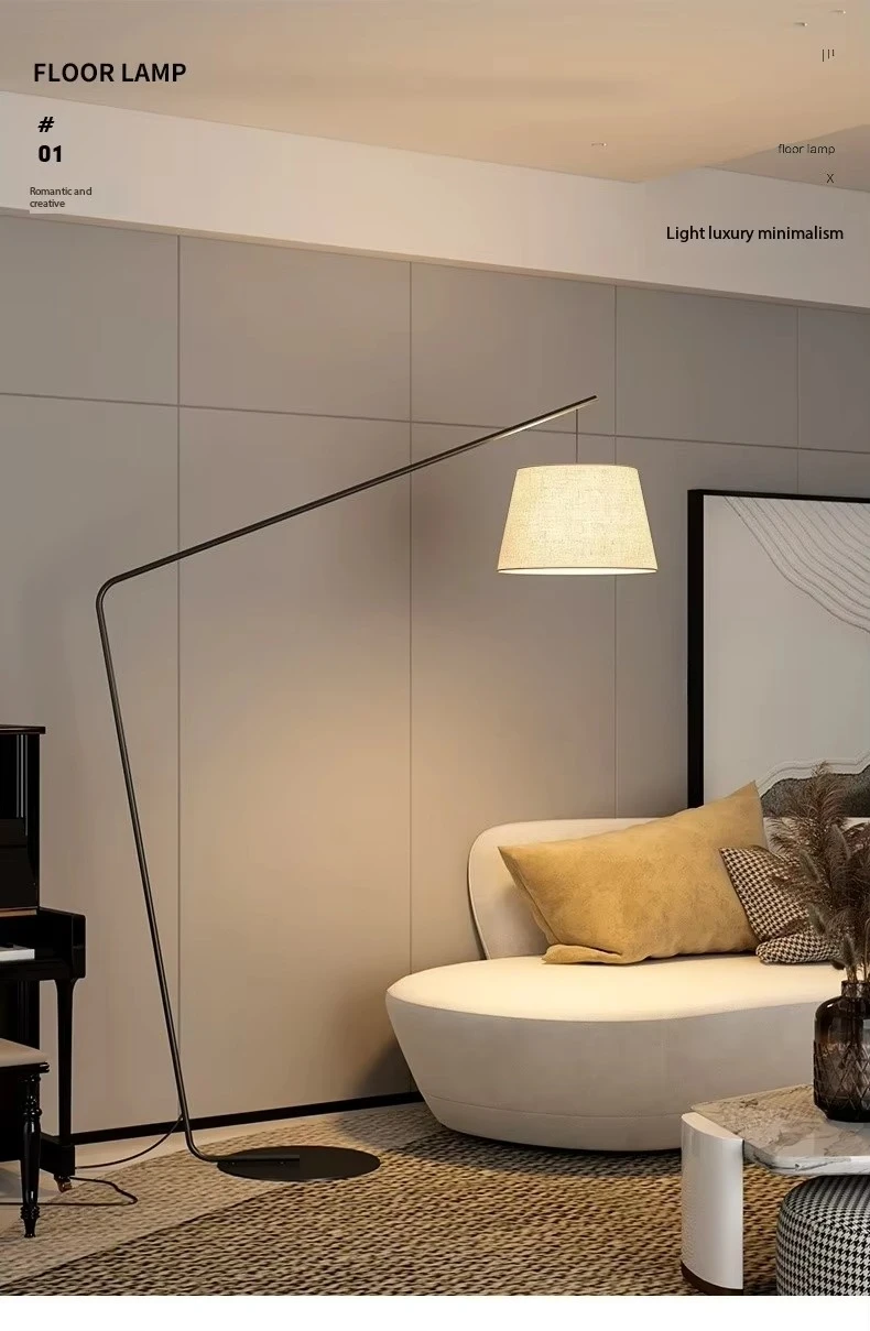 Luxury Modern Designer Fish Shape Floor  Minimalist Italian Standing  for Living Room Bedroom Sofa Side