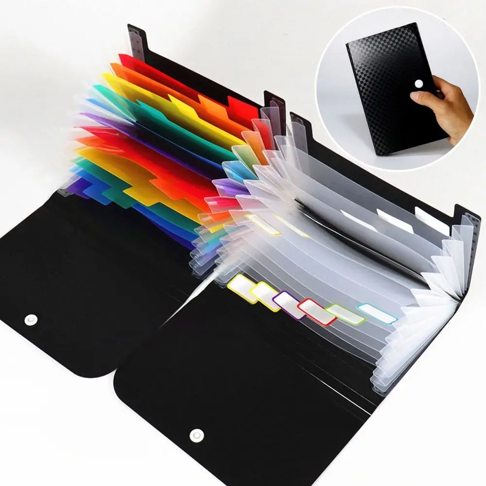 

13-слойный кошелек для небольших файлов, самоклеящиеся индексные вкладки, папка для квитанций в стиле аккордеона, водонепроницаемая папка-аккордеон формата А6