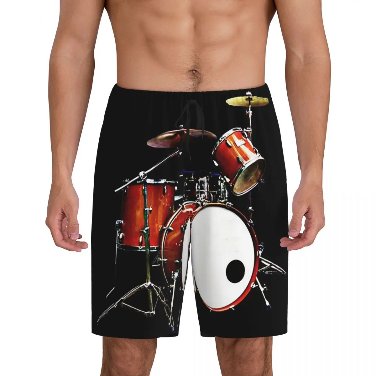 

Мужские короткие пижамные шорты Custom Drum Kit для сна и отдыха