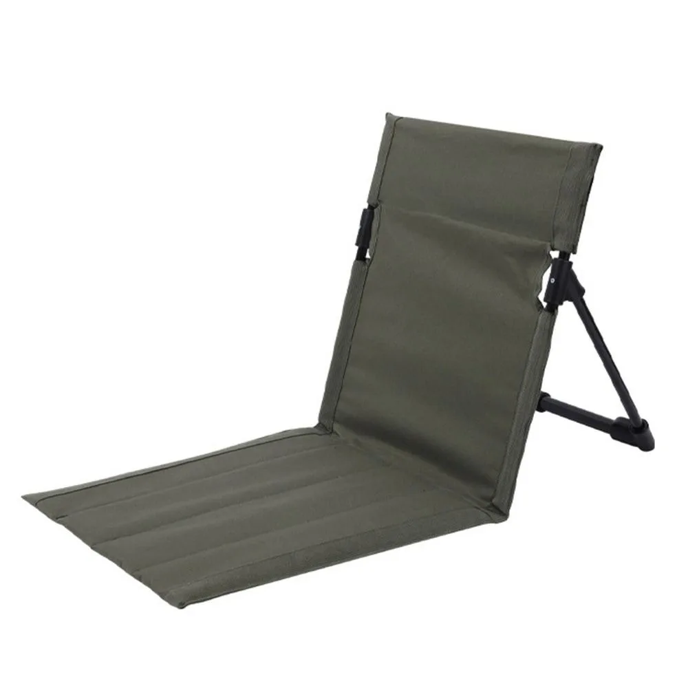 

Oxford Folding Chair with Support Frame Single Seat Camping Chair Comfortable Durable Frame Portable Chair Outdoor Camping