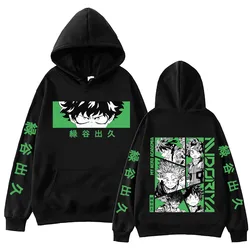 Anime  My Hero Academia Deku Hoodie Harajuku Hip Hop Pullover Tops Fans Gift