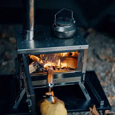 Goout Springhill Optimus Prime 불타는 스토브 야외 장작 스토브 휴대용 캠핑 텐트 난방 스토브 데스크탑 바베큐 스토브