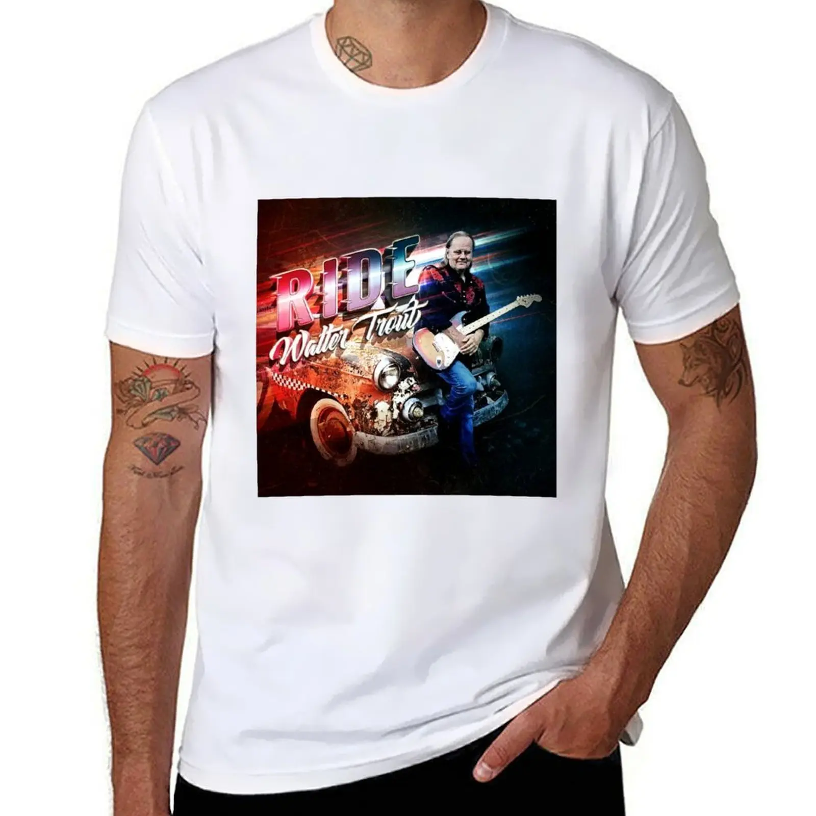 Walter Trout T-Shirt Sweat Absorbing Sports Tee Shirt