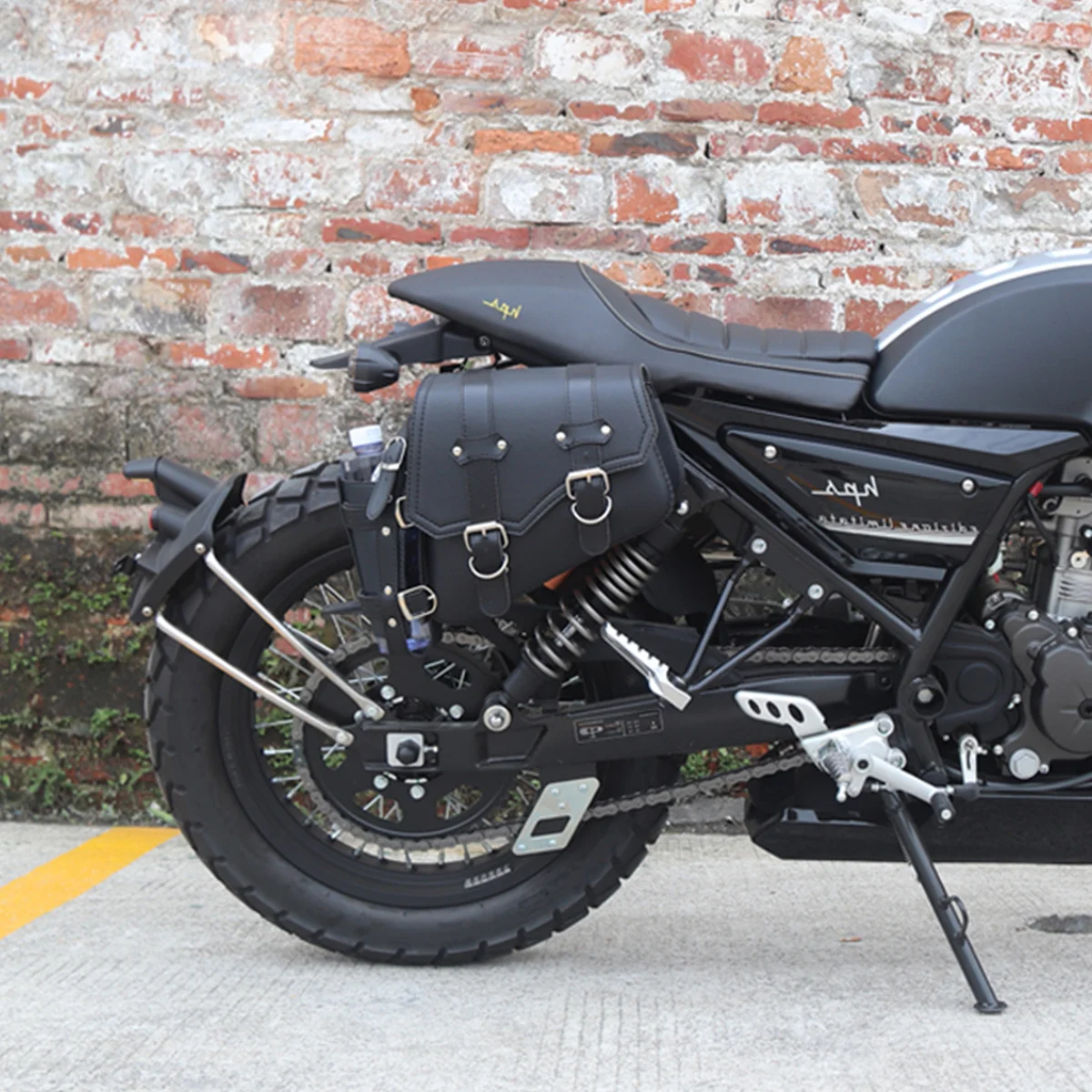 

1Pcs Motorcycle Side Saddlebag Multifunctional Waterproof Bag with Cup Holder and Tools Storage Pouch Multifunctional Saddle Bag