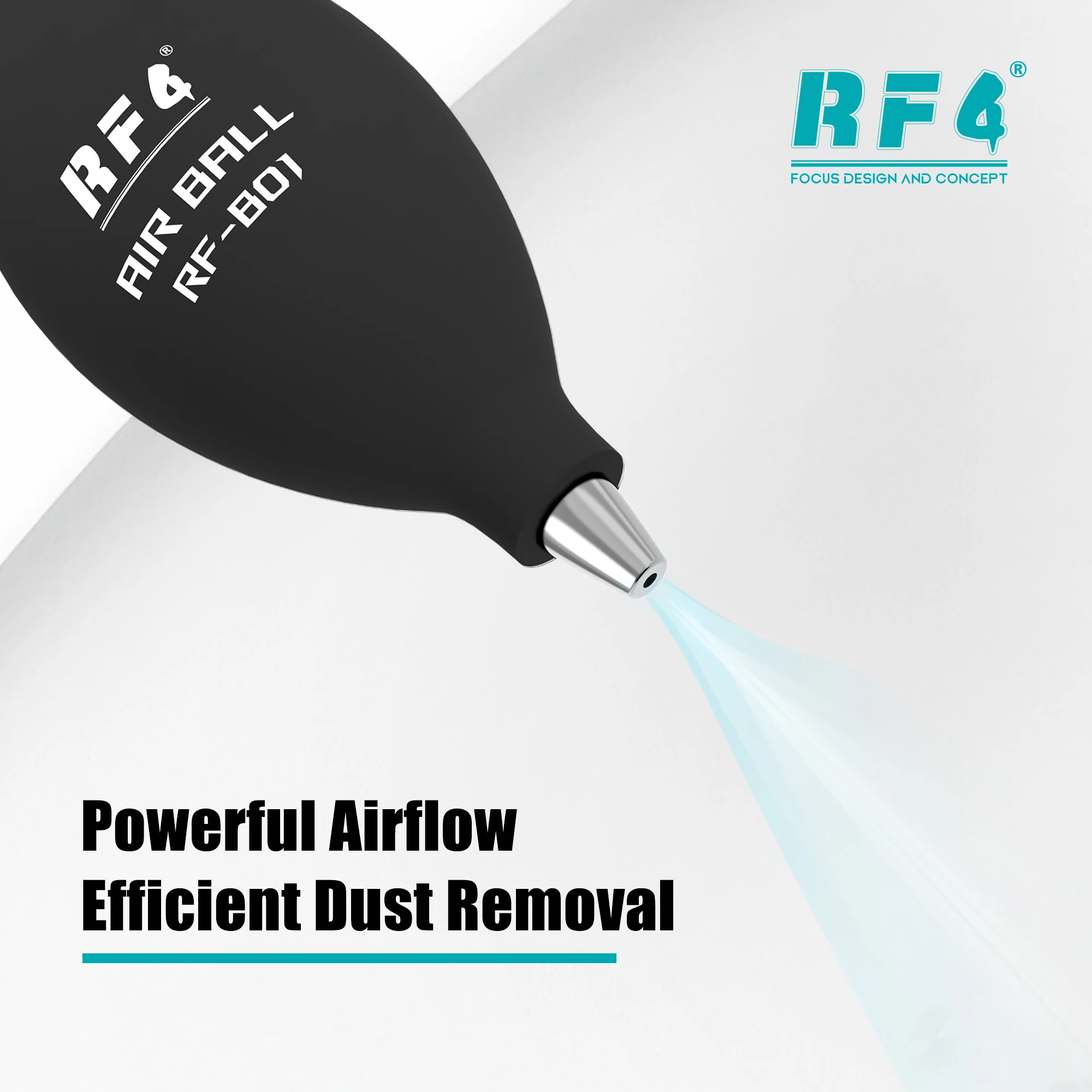 RF4 RF-B01 Dust Cleaner Air Blower Ball Cleaning Strong Wind Silicone Quick Rebound for Phone Screen PCB Camera Lens Repair Tool