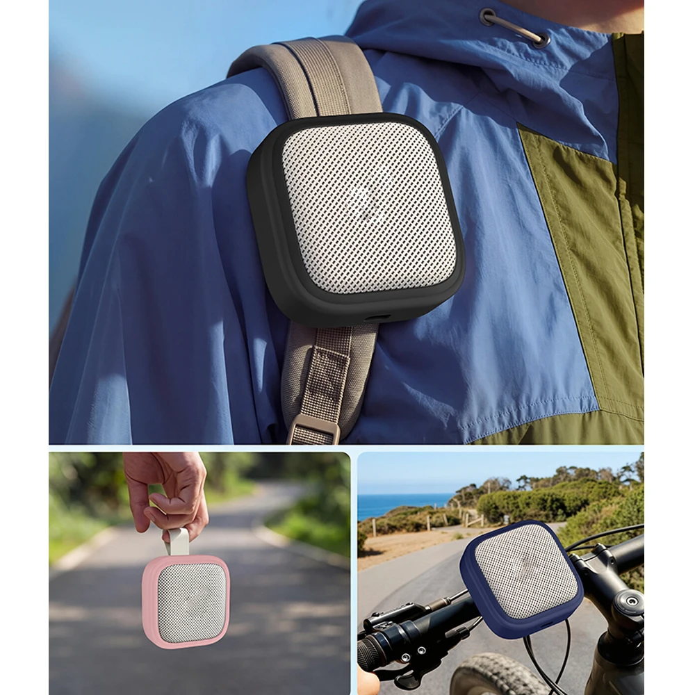 

Soft Silicone Case for Soundcore Boom Go 3i Wireless Speaker 360 Full Coverage Shockproof Dustproof Anti Fingerprint Washable