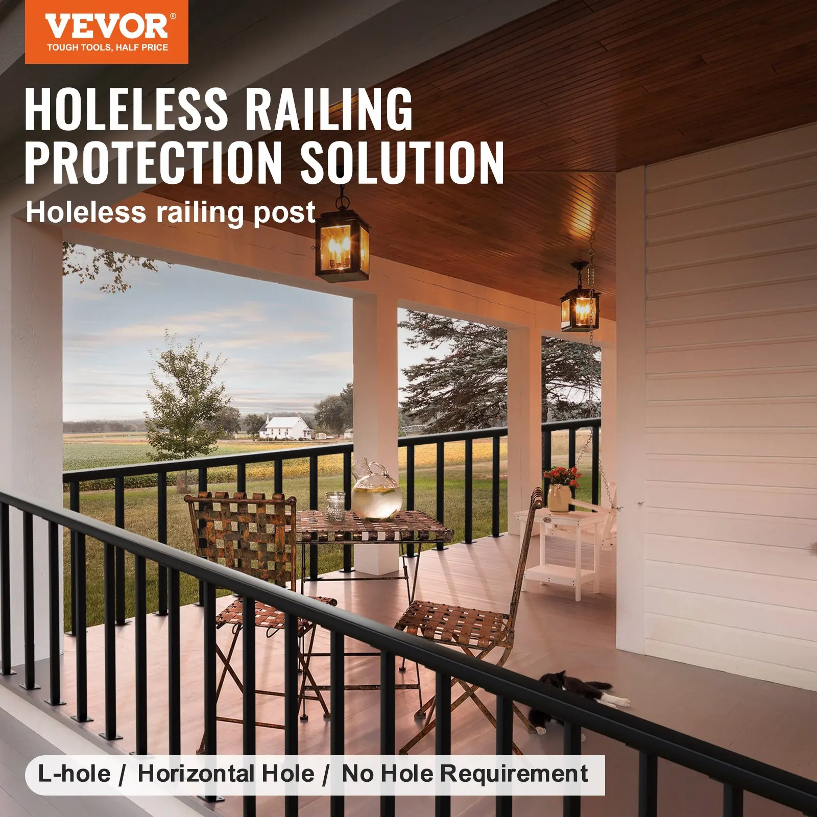 Binario per cavi Palo di livello Ponte per scale Palo per corrimano per cavo Palo per corrimano in acciaio inossidabile con finitura spazzolata Ringhiera per ponte Piquete fai-da-te senza