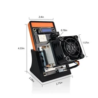 Bitaxe Gamma 602 Bitcoin Miner 1.8TH/s 30W Ultra Low Power Quiet SHA-256 Crypto Miner Dual Fans Home Desktop Mining Device Open Source Miner 2