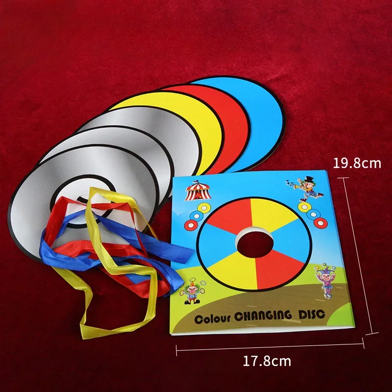 Hot Sale Color Changing CD 7pcs Paper Bag Magic Tricks Magic Toys Giochi Di Magia Professionali Change Bag Magic Trick