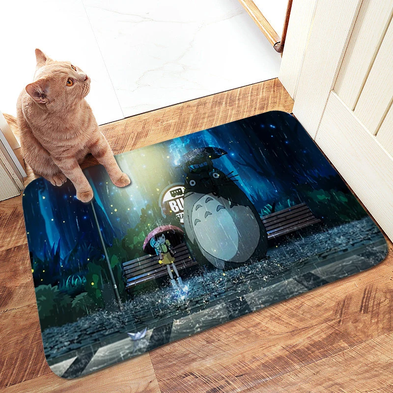 Living Room Rug Z-TOTOROs Non Slip Carpet for Home Entrance Foot Mat Children's Bedroom Custom Entrance Doormat Bathmat