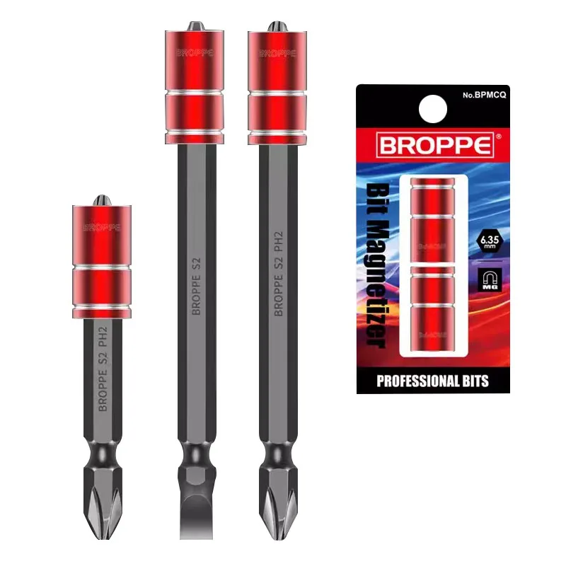 

BROPPE Double-head Phillips Electric Screwdriver Bit S2 Steel Lengthened Magnetic Screwdriver Bit PH2