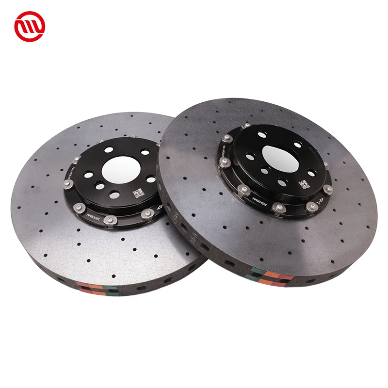 In Stock Factory Supplier OEM Carbon Fiber Ceramic Brake Disc 420mm For Porsche Volvo Land Rover Ford Cadillac Chevrolet Dodge