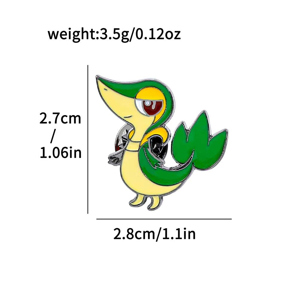 Ästhetische, niedliche Drachen-, Hai- und Schlangen-Metall-Anstecknadeln, Sammlerstücke, dekorative Pins für Anime-Fans und Teenager, Geschenk – Detail 4