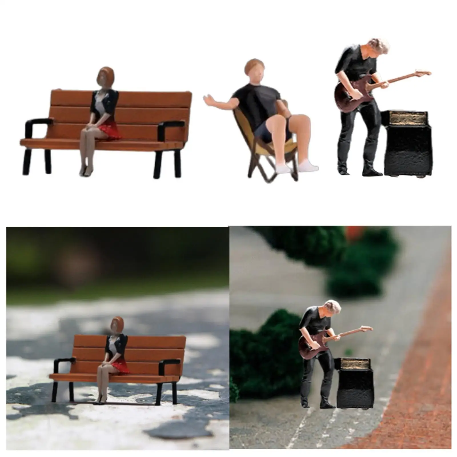 

1/64 Miniature Scenes Photo Prop Dollhouse Accessories Resin Figure Model
