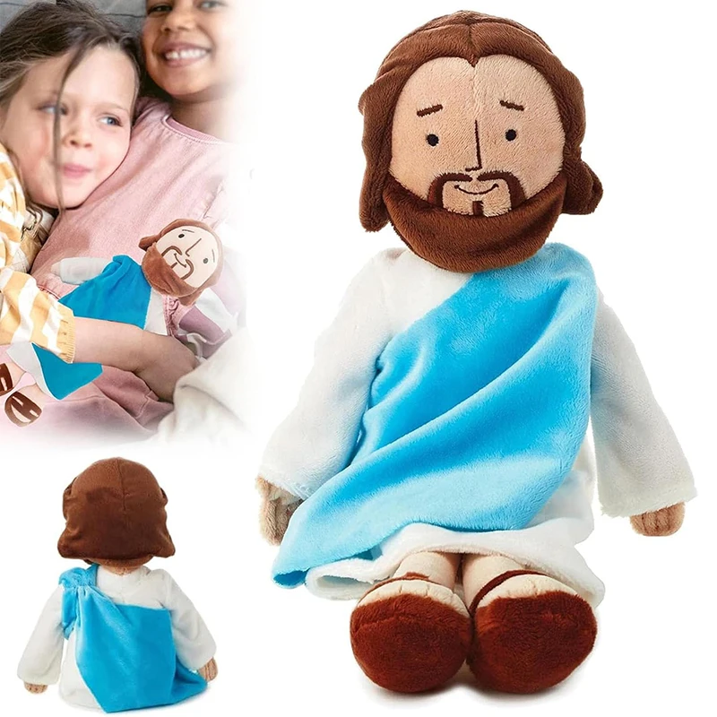 

My Friend Jesus Plush Toy Stuffed Doll Classic Christ Religious Savior With Smile Jesus Virgin Mary Party Favors Fans Kids Gift