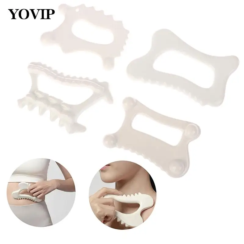 Portable Ceramic Scraping Board Full Body Scraping Plate Facial Gua Sha Tool Acupoint Massager Handheld Reduce Fat Static Free