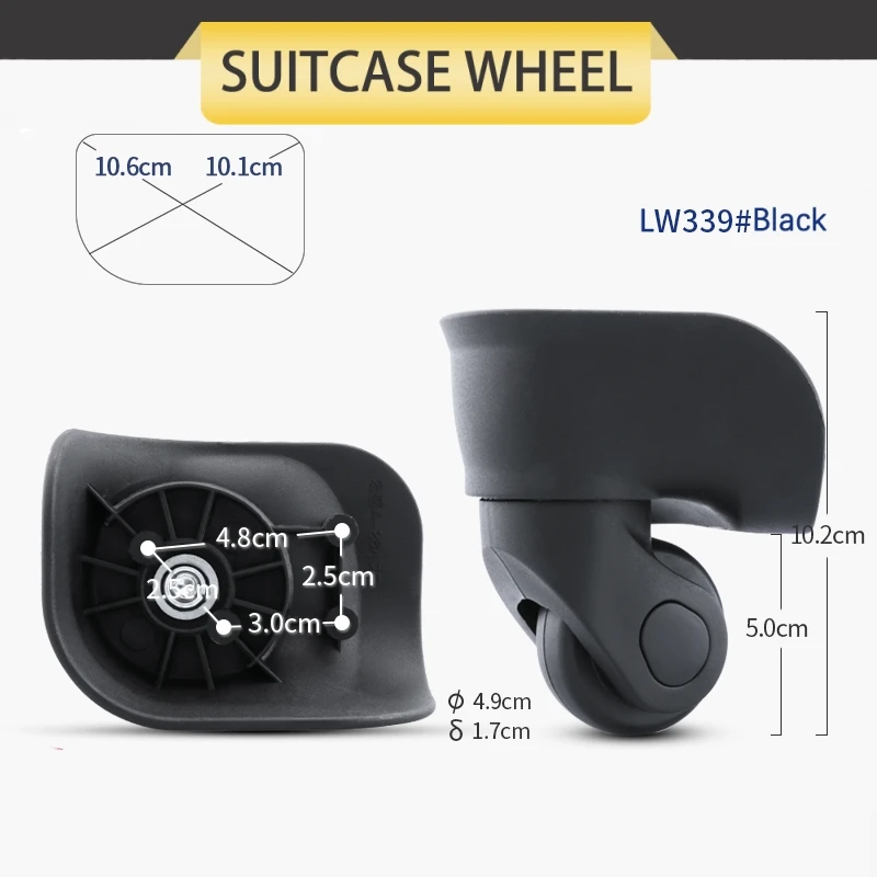 Trolley Box Password Box Shock-absorbing Wheel Accessories Replacement Pulley Wear-resistant Leather Case Wear-resistant Casters