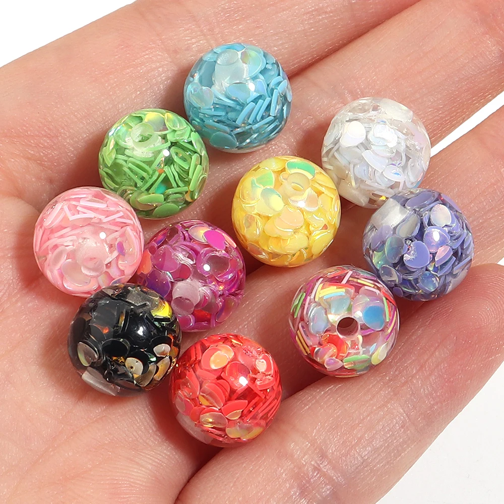 10Pcs 12mm Resin Heart Sequins - Resin Art Jewellery ulasan dan harga