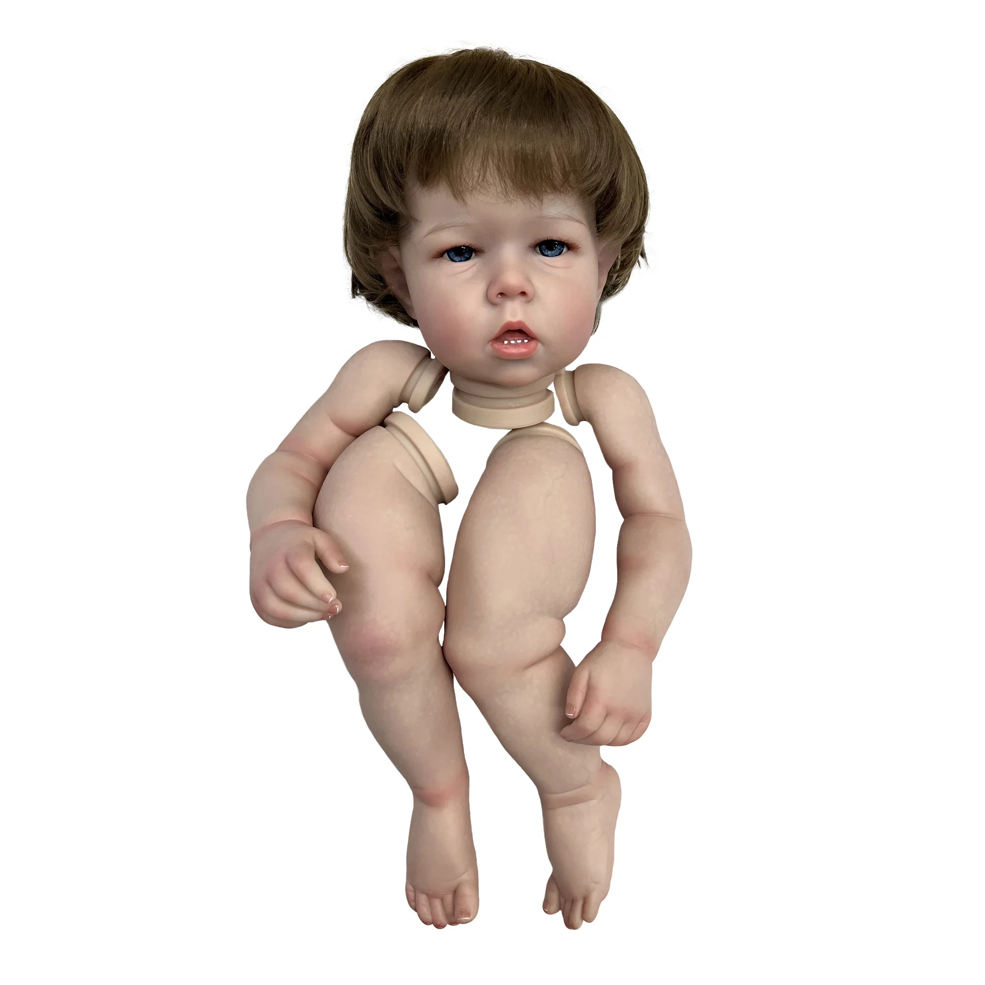 50CM/70CM Liam Bebe Reborn Doll Kits Handmade Painted/Unpainted Realistic Cute Newborn Doll Parts With Teeth Kit Bebé Reborn