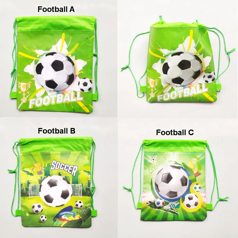 12pcs/Cartoon Football Non woven Bundle Pocket Football Enthusiast Party Gift Bag view 4