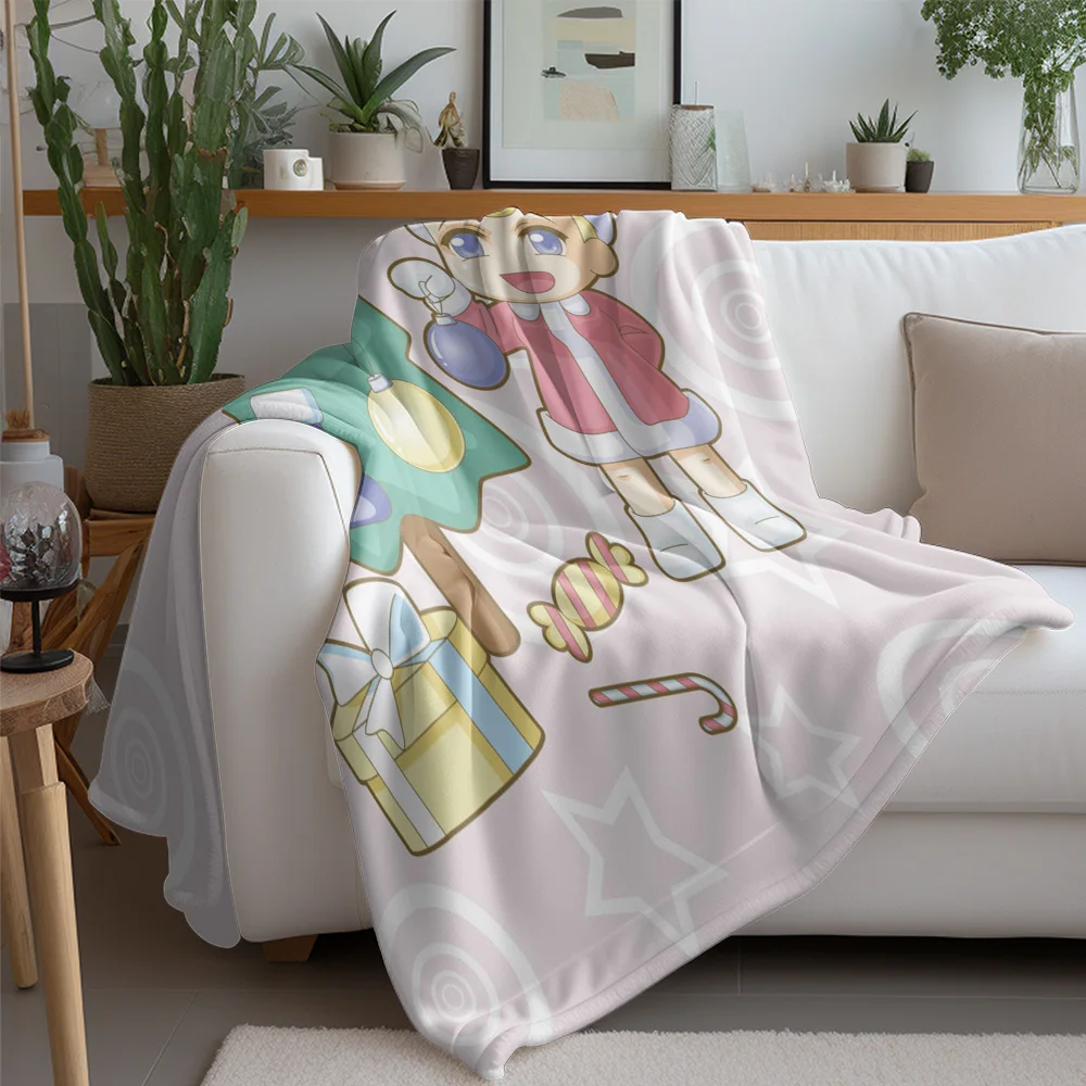 TU Cozy Christmas Blanket Flannel Throw Soft Warm Holiday Festive Decor Gift Kids Adults Bedroom Living Room