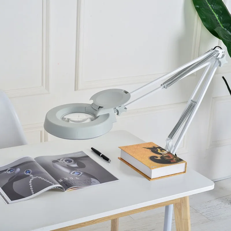 

High Definition LT-86A Desktop Magnifying Glass Lamp LED Reading with Glass Workbench