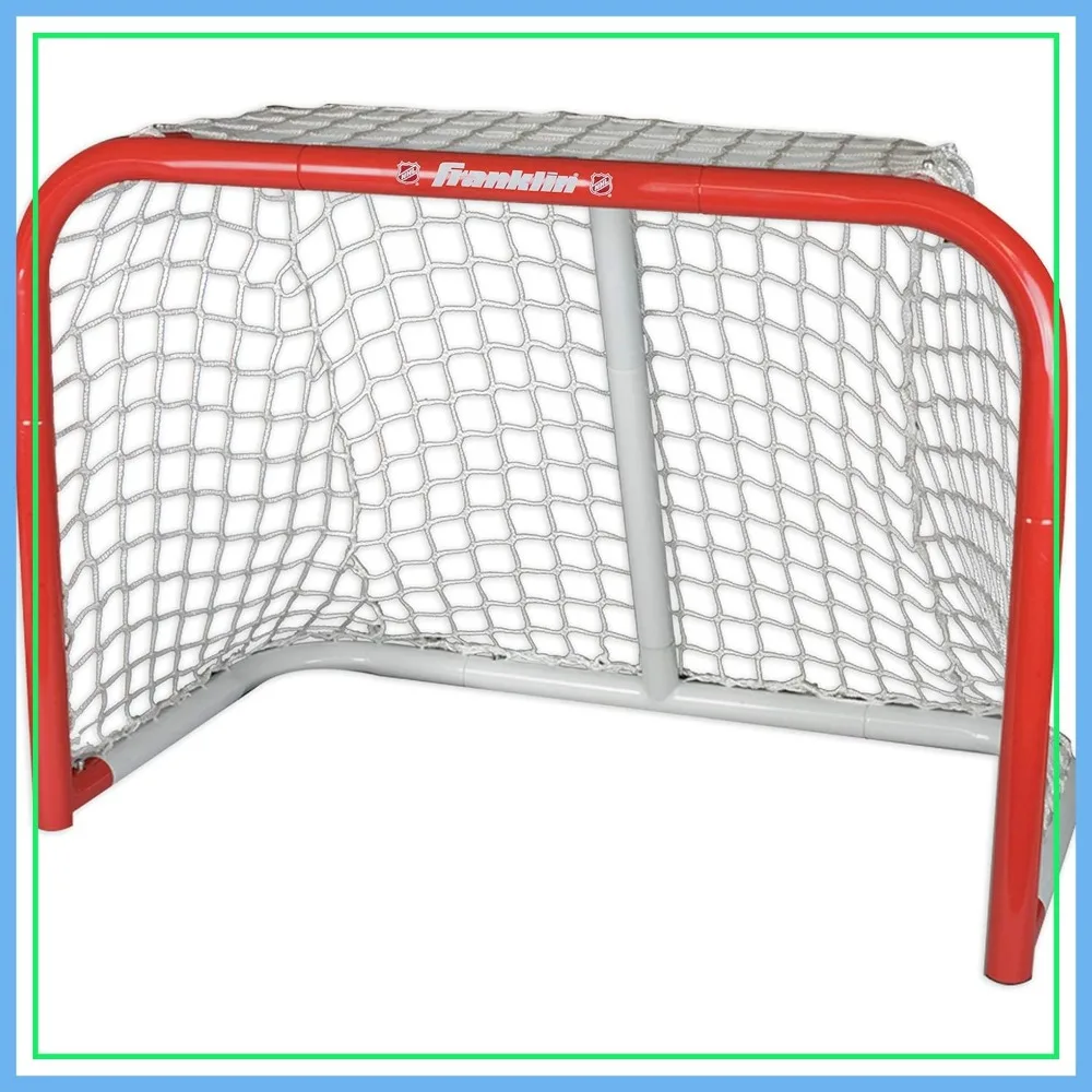 

28" x 20" Mini Steel Soccer Goal - Portable Backyard Net for Training & Fun