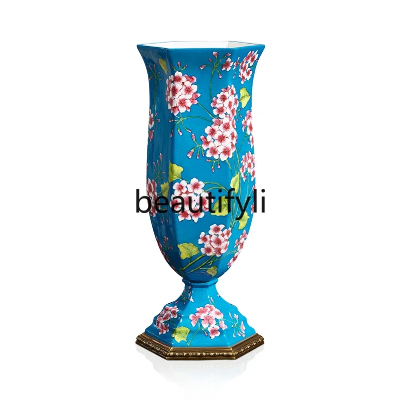 

FG10European decorations American handicrafts ornaments porch living room TV cabinet ceramic vase