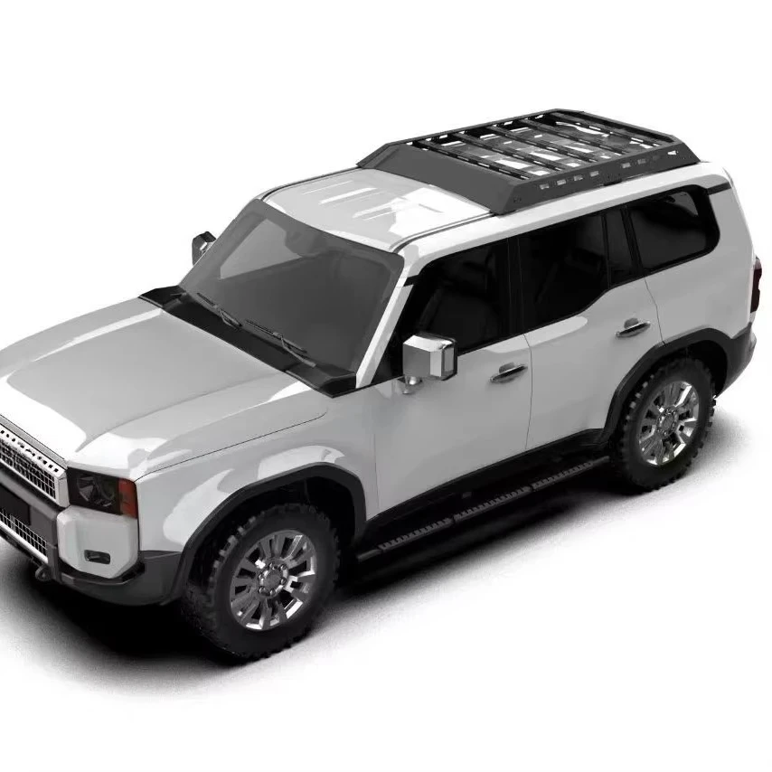 Cross-Border Aluminum Alloy Roof Rack for Prado LC250 & Land Cruiser LC250 100kg Capacity Easy Installation