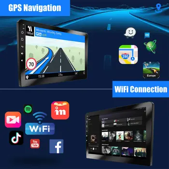 ESSGOO 9吋無線CarPlay安卓14車用立體聲收音機,適用於2009-2014年式福特F150,多媒體播放器,支援GPS導航、WiFi、藍牙、USB、FM收音機和方向盤控制。 6 最佳銷售 福特F150螢幕 - №6