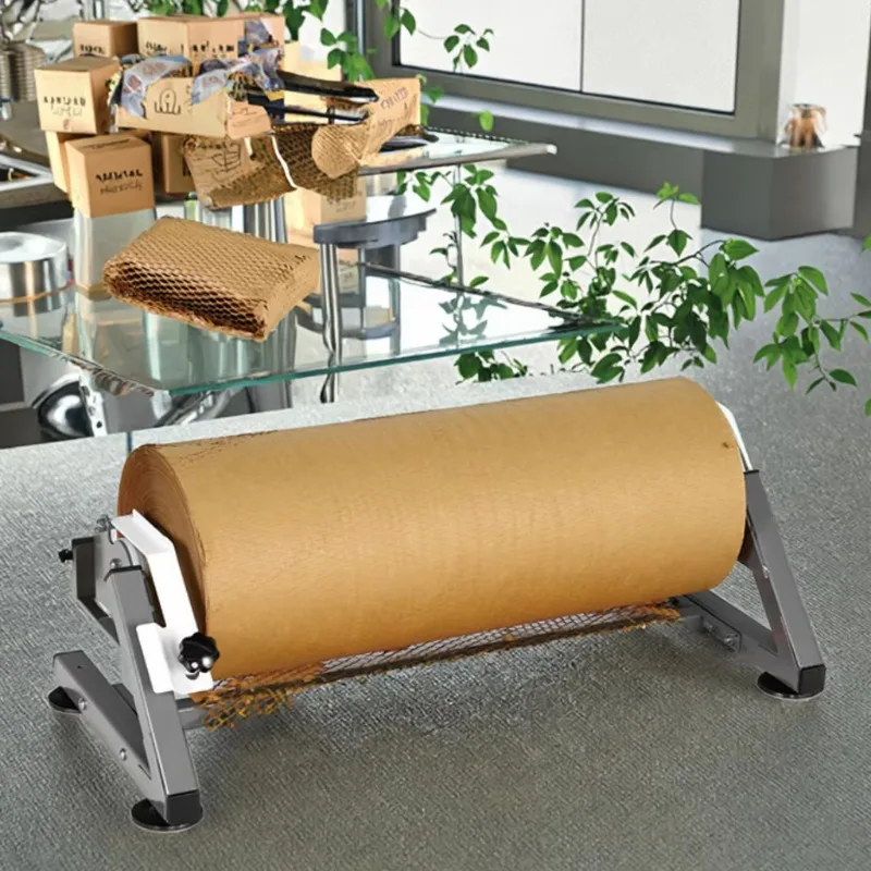 Recyclebaar honingraatpapier Eenvoudige desktopstandaarddispenser voor enkele honingraatpapierverpakking Warp