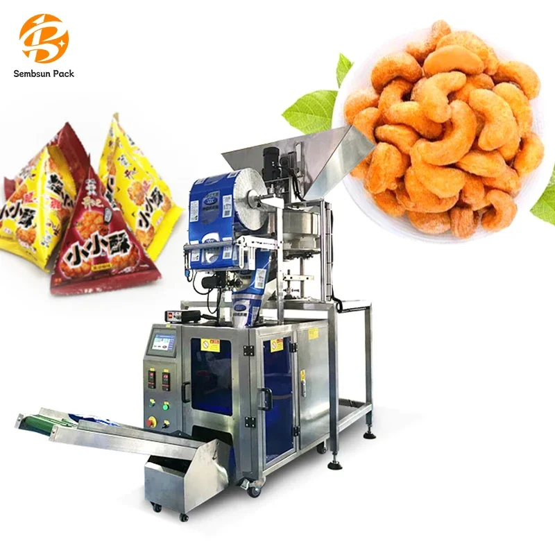 Automatic Vertical Small Nitrogen Puffed Food Popcorn Potato Chips Filling And Packing Snack Packaging Machine