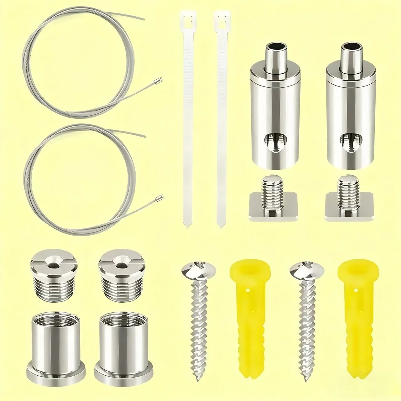 طقم نظام تعليق تركيبات الإضاءة السداسية، طقم كابل سلك معلق للسقف، كابلات تعليق ضوء حوض السمك 3.3/6.6 قدم مختومة