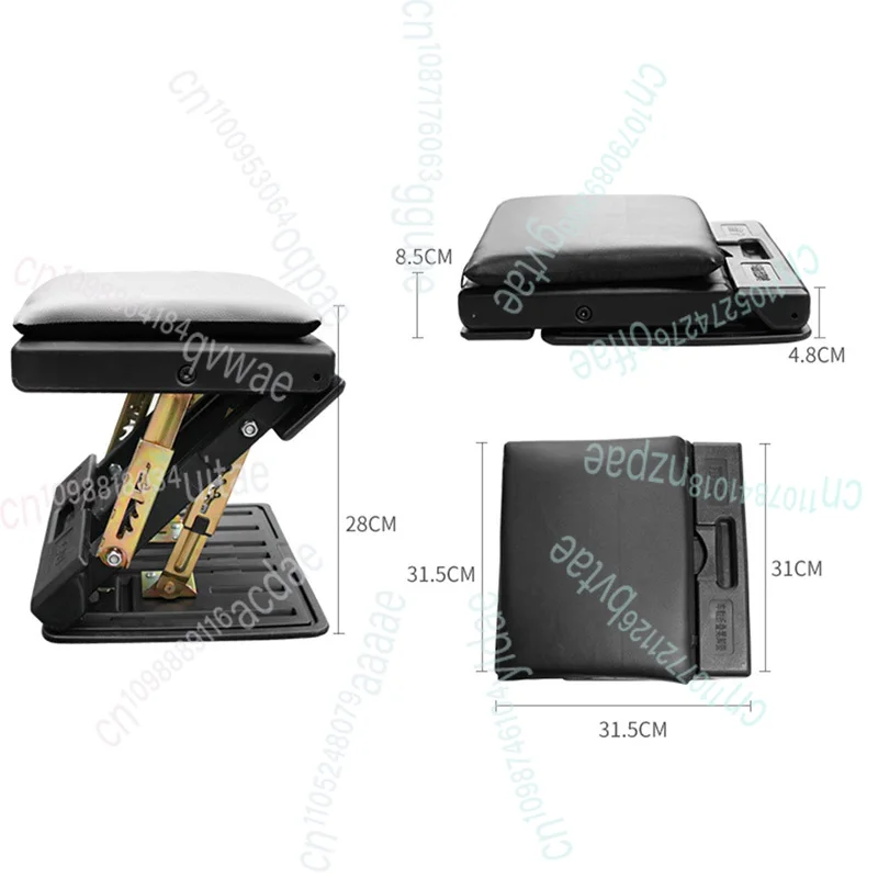 

4-уровневая регулируемая по высоте подставка для ног со съемной мягкой подставкой для ног, максимальная нагрузка 120 фунтов для автомобиля, офиса, дома