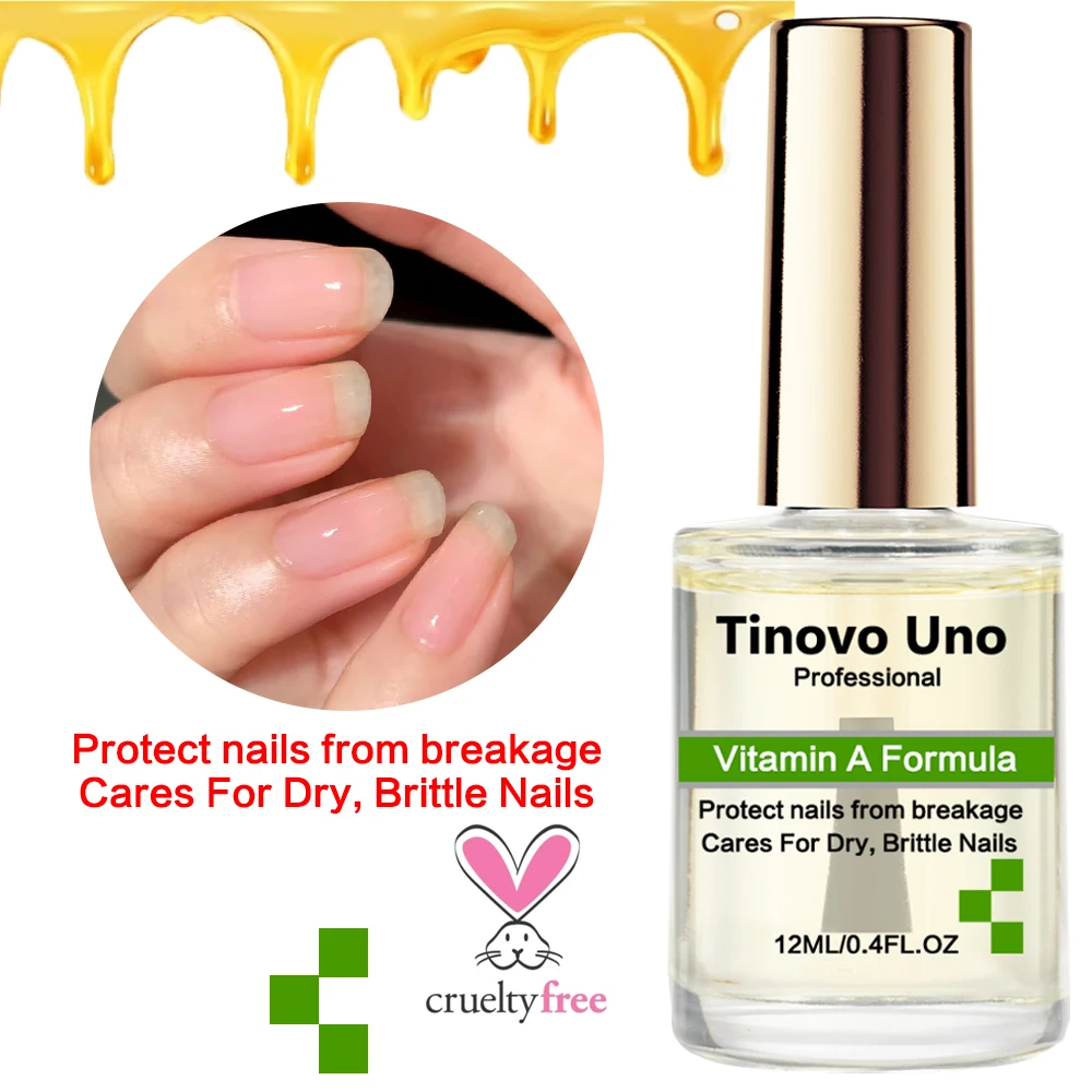 Tinovo Uno Vitamin A Formula Cuticle Oil for Nails Repair Strong Strengthener Nail Hardener Treatment Protect Thin Brittle Nail