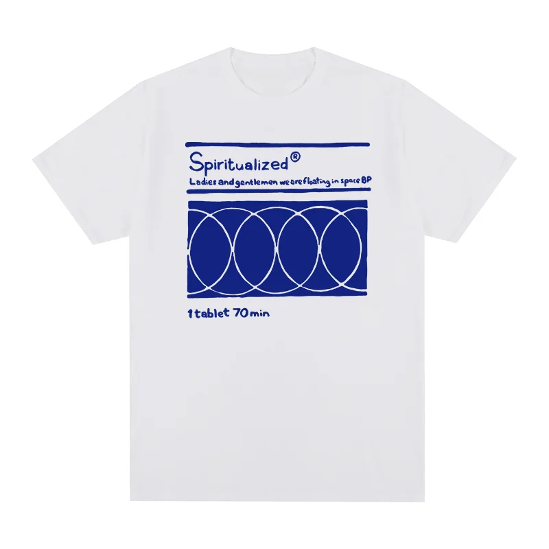 Spiritualized T-shirt 90s Spacemen Rock Band Cotton Floating In Space Men T Shirt New TEE TSHIRT Womens Tops