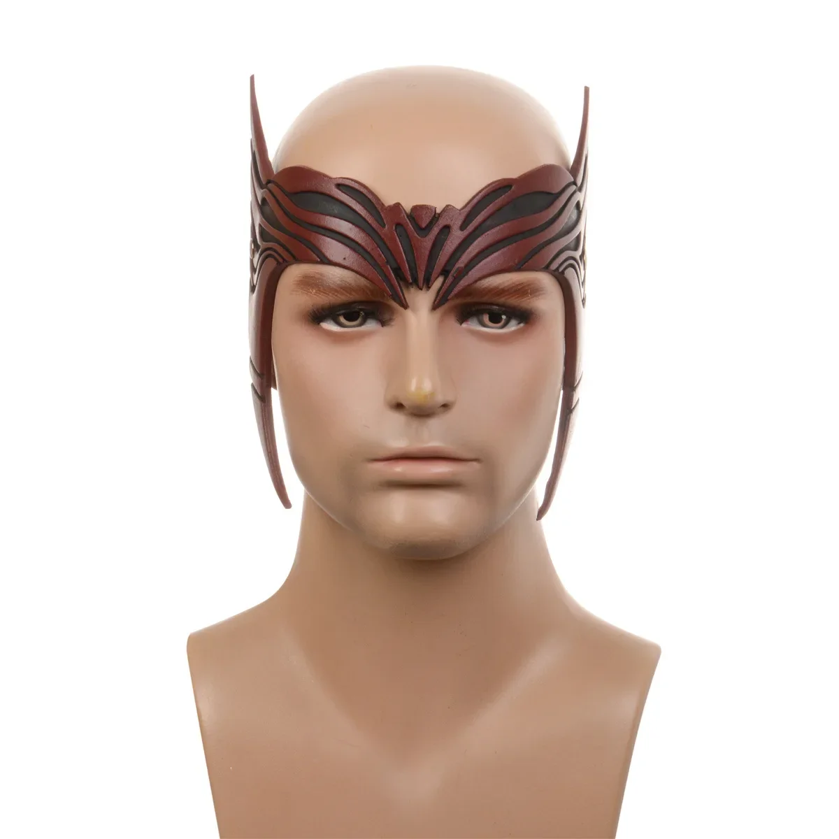 Movie Scarlet Witch Wanda Cosplay Headwear Costume Maximoff Soft PU Crown Mask Headdress Halloween Party Tiara Gift Prop