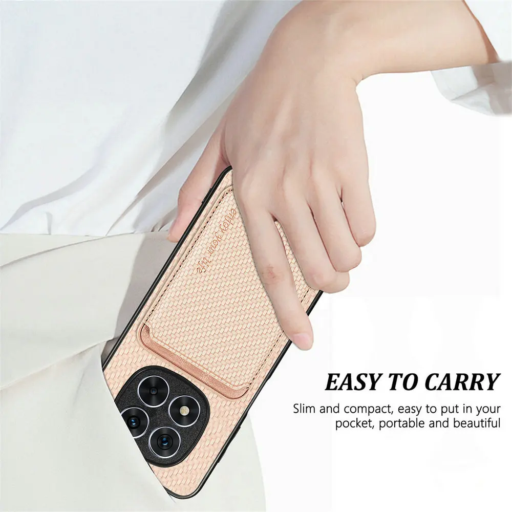 Magnetyczne etui 2w1 z odłączaną skórzaną obudową na karty do Xiaomi Redmi Note 15 5G 4G, futerał Redmi Note 14 Pro Plus 13 14C, tylna obudowa — zdjęcie produktu 6
