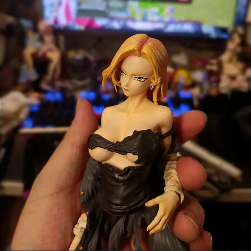 Dragon Ball Android 18 Artificial Figure Statue Women's Charm Series 29cm Gk Model Decoration Desk Ornament Toy