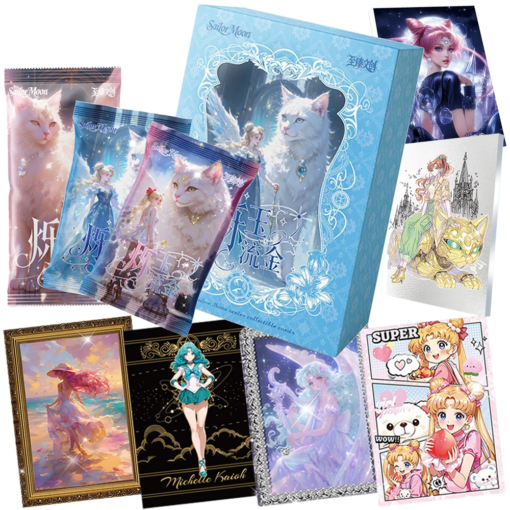 

Коллекционные карточки «Сейлор Мун», игрушки, изысканный подарок на Рождество, фэнтези-аниме, серия «Милые котики», коллекционные карточки с персонажами, дорогие подарки на день рождения