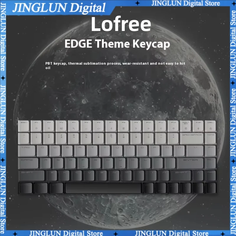 

Lofree EDGE low axis theme keycaps 84 keys Ergonomic PBT thermal sublimation non oiling mechanical keyboard keycaps