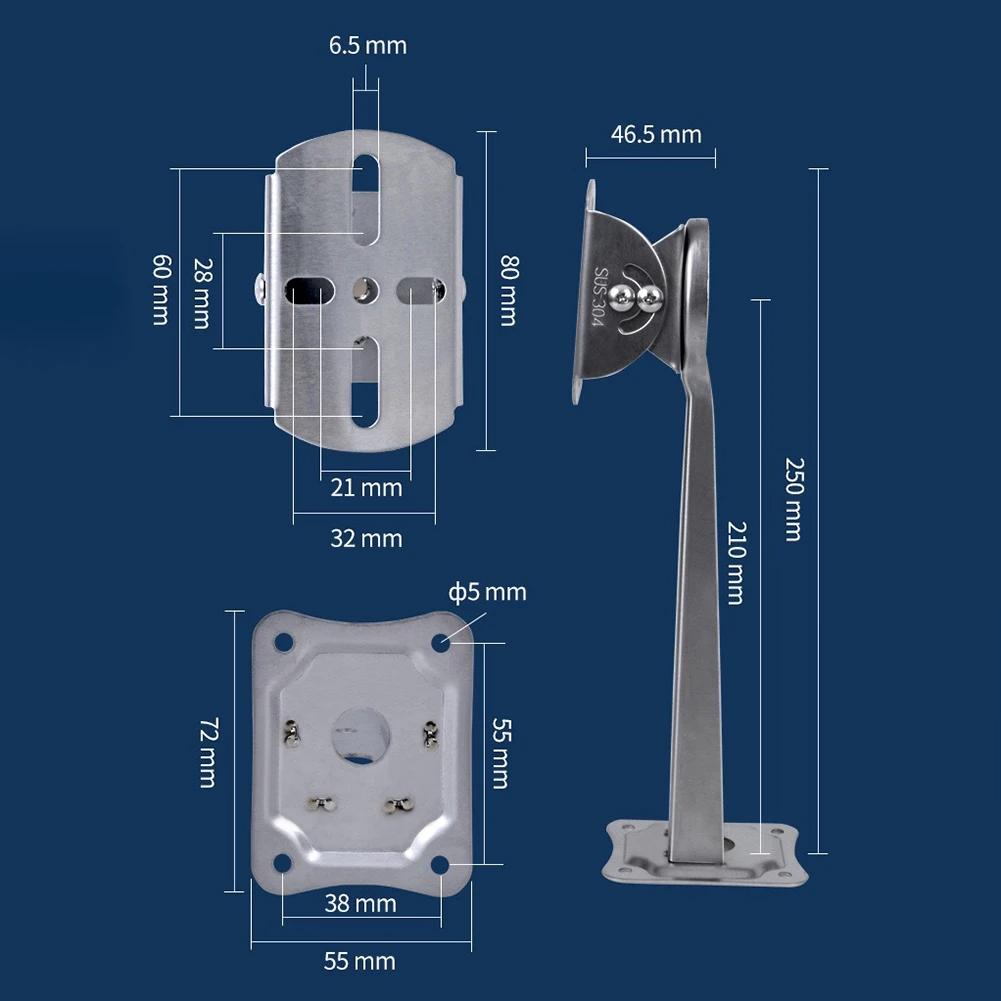 Indoor Use Outdoor Use Camera Wall Mount Camera Mounting Bracket Stable Under Adverse Weather Firm Wall Installation