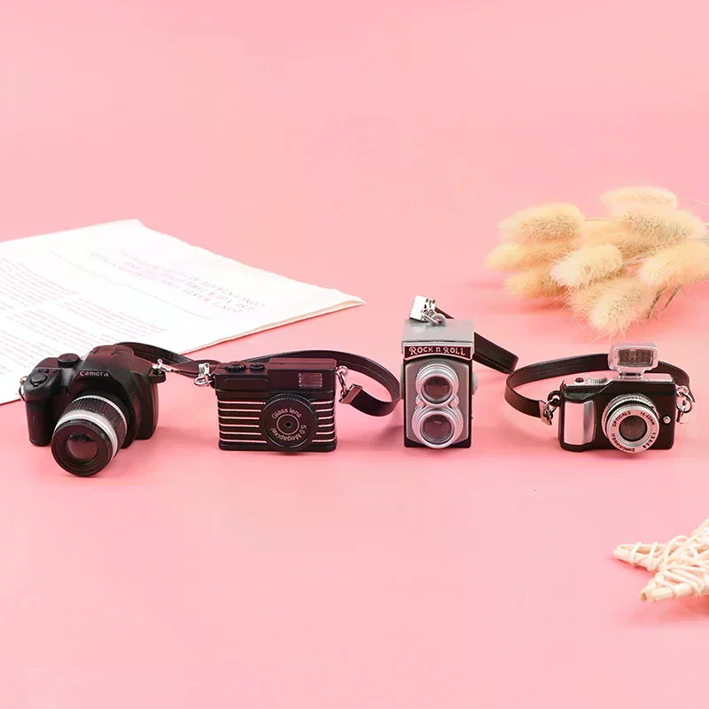 1pc Dollhouse Miniature Digital Slr Camera Dolls House Decoration Accessory For Kids Creative Play