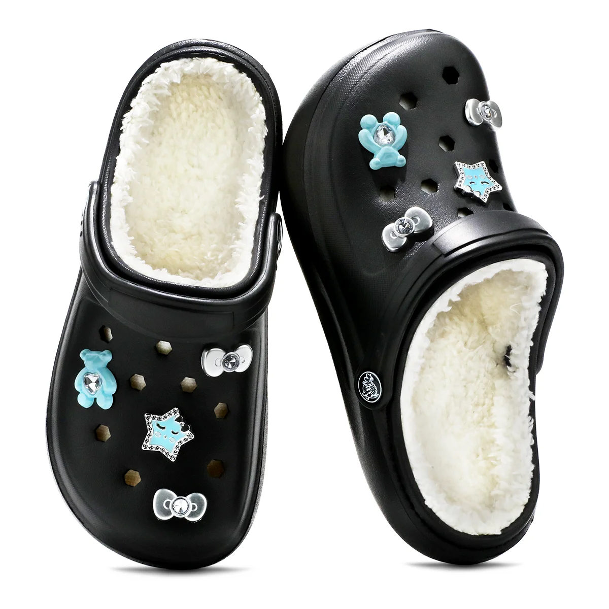 Women's Winter Warm Clogs, Fashionable and Casual Style, Can Be Worn Indoors or Outdoors 666